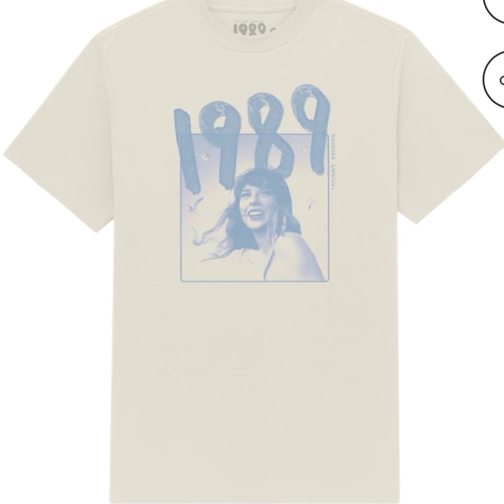 Taylor Swift Taylor's Version 1989 T Shirt - Off White Medium - AUTHENTIC new